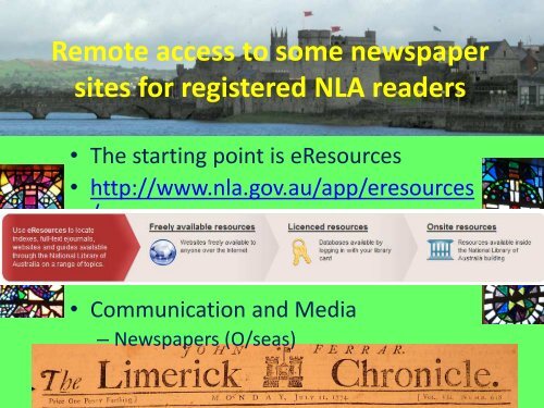 Newspaper Resources at the National Library of Australia