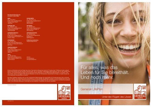 Folder Generali LifePlan - Generali Versicherung AG