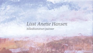 Hjemmeside Lissi Anette Hansen