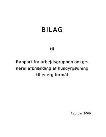 Bilag - Miljøstyrelsen