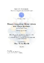 Binary Transition Metal Alloys and Their Surfaces - CMS