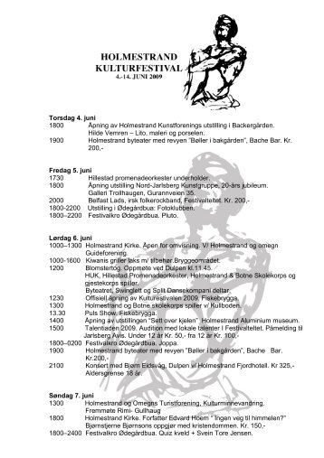 Torsdag 4. juni 1800 Åpning av Holmestrand Kunstforenings ...