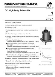 G TC A DC High Duty Solenoids - Upc