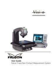 User Guide Falcon 3-axis Non Contact Measurement System - Upc