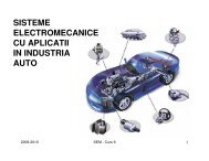 SISTEME ELECTROMECANICE CU APLICATII IN INDUSTRIA AUTO