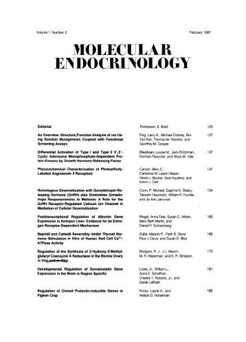 TOC (PDF) - Molecular Endocrinology