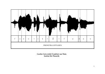 Institut für Phonetik - Goethe-Universität