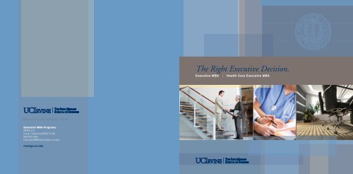 The Right Executive Decision. - The Paul Merage School of Business