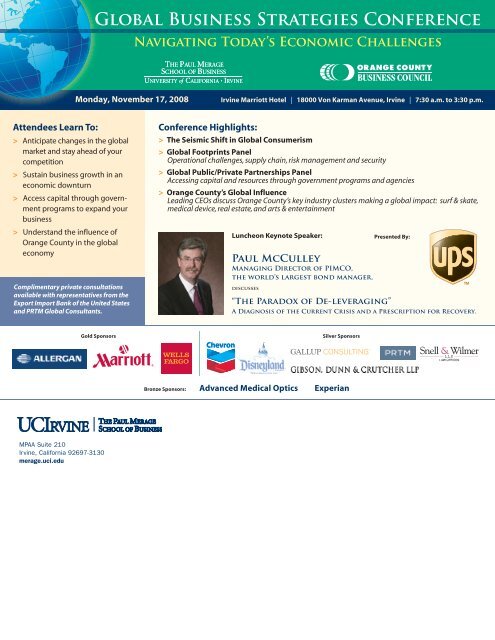 Global Innovation - The Paul Merage School of Business - University ...