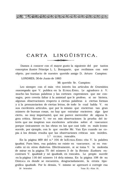 CARTA LINGÜISTICA.