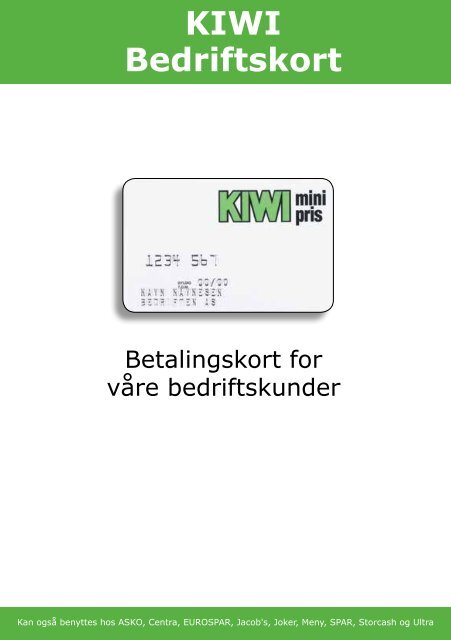 Klikk her for søknadsfolder - Kiwi