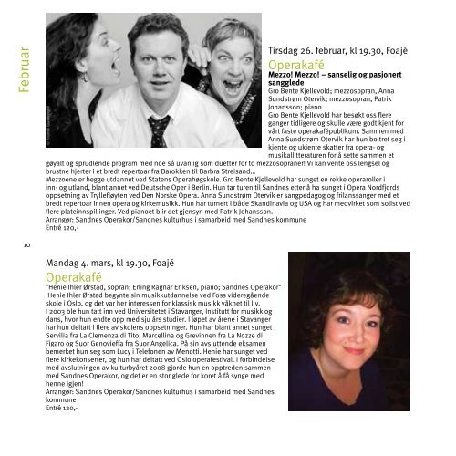 Januar - juli 2013 - Sandnes kulturhus
