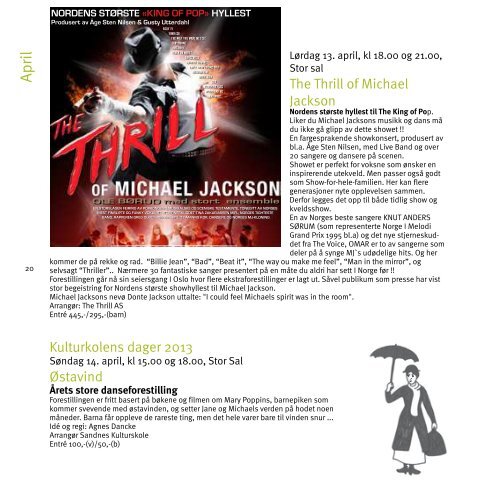 Januar - juli 2013 - Sandnes kulturhus