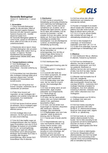 Generelle Betingelser - A/S ScanNet