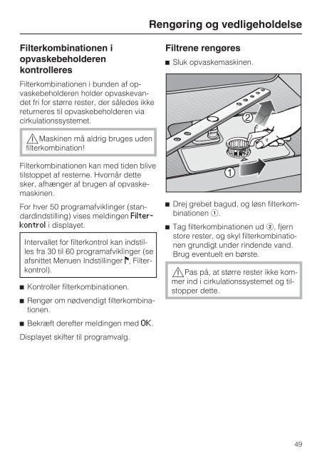 Brugsanvisning Opvaskemaskine - Hvidt & Frit