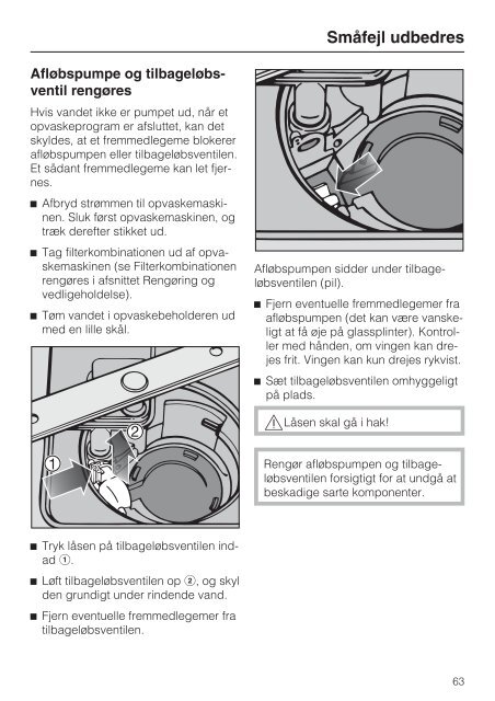 Brugsanvisning Opvaskemaskine - Hvidt & Frit