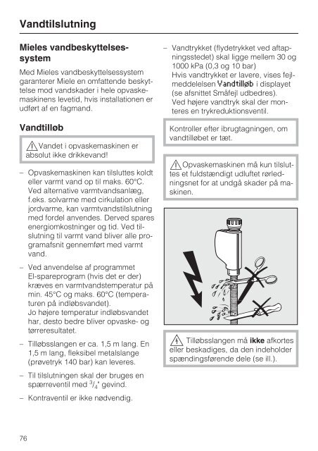 Brugsanvisning Opvaskemaskine - Hvidt & Frit