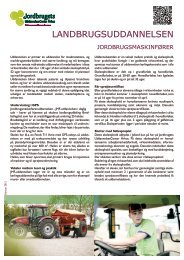 Faktablad om uddannelsen - Jordbrugets UddannelsesCenter Århus