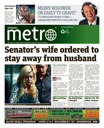 Senator's wife ordered to stay away from husband - Metro