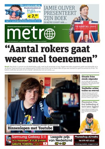 “Aantal rokers gaat weer snel toenemen” - Metro