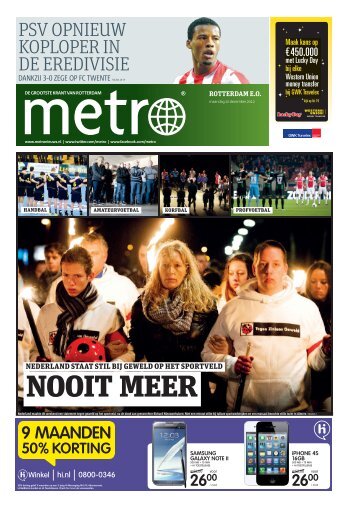 NOOIT MEER - Metro