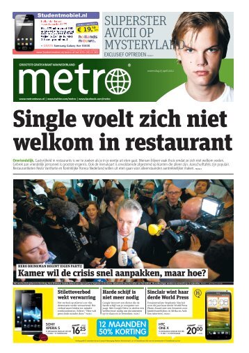 Single voelt zich niet welkom in restaurant - Metro