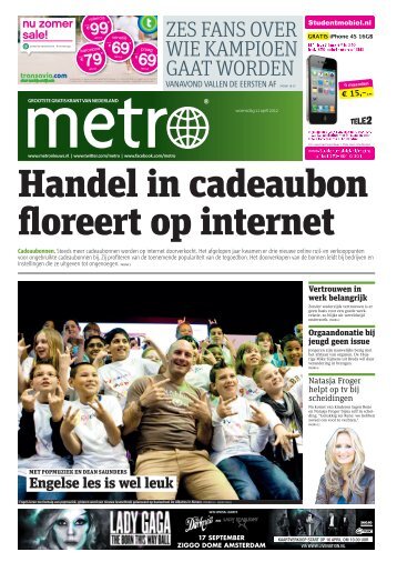 Handel in cadeaubon floreert op internet - Metro