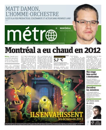 Montréal a eu chaud en 2012 - Metro