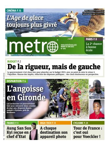 L'angoisse en Gironde - Metro