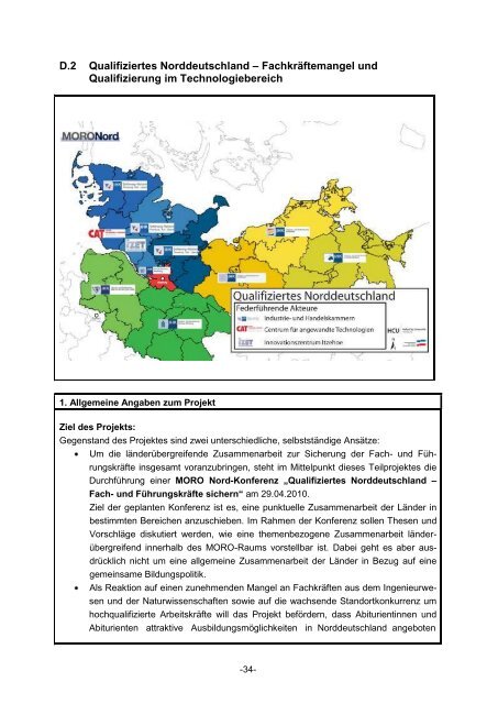 a. gesamtbewertung des moro nord-projektes - Metropolregion ...