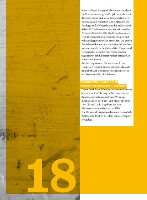 studien handbuch 2010 - Medienwissenschaften - Hochschule für ...