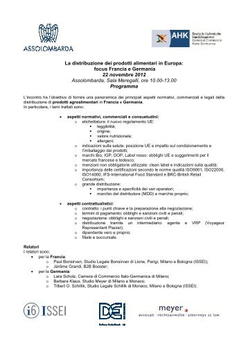 Programma 22 novembre - Meyer