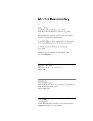 Mindful Documentary - Media Fabrics - MIT