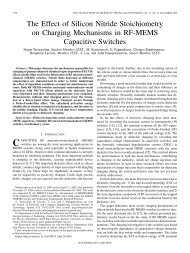 The Effect of Silicon Nitride Stoichiometry on Charging Mechanisms ...