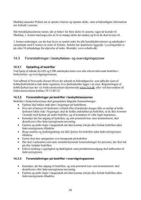 Newcastle disease beredskabsplan 2008 - Fødevarestyrelsen