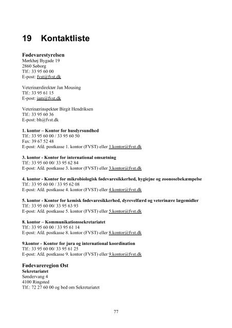 Newcastle disease beredskabsplan 2008 - Fødevarestyrelsen