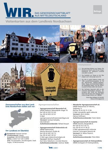Visitenkarten aus dem landkreis Nordsachsen