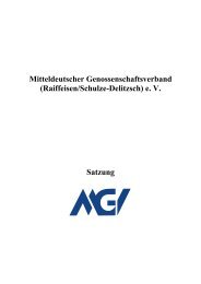 e. V. Satzung - Mitteldeutscher Genossenschaftsverband