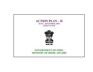 action plan – ii - Ministry of Home Affairs