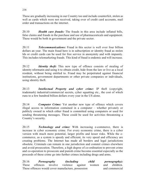 Dr. Justice V.S. Malimath Report First pages - Ministry of Home Affairs