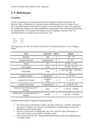 3. C-Datentypen