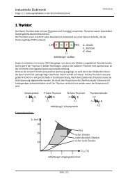 Industrielle Elektronik 1. Thyristor: 1. Thyristor: