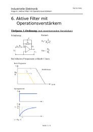 Aktive Filter mit OPV