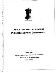 PUDUCHERRY PORT DEVELOPMENT - Ministry of Home Affairs