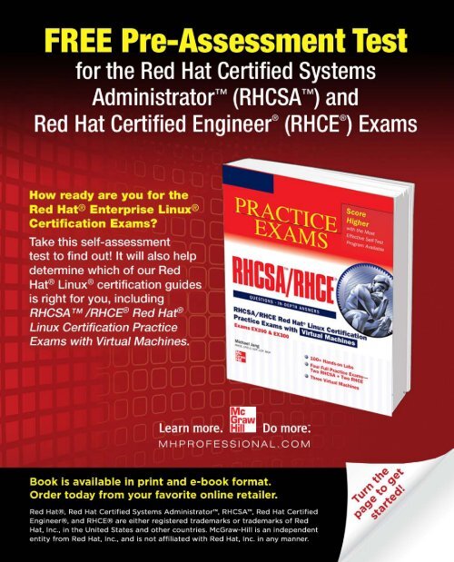 Free Pre-Test with Answers - McGraw-Hill Professional