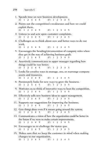 Entrepreneurial Leadership Questionnaire (ELQ)