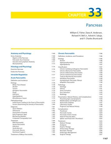 CHAPTER 33 Pancreas - McGraw-Hill Professional