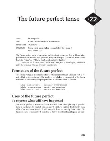 The Future Perfect Tense