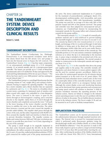 THE TANDEMHEART SYSTEM: DEVICE DESCRIPTION AND ...