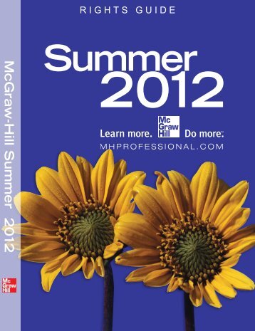 Summer 2012 Rights Guide - McGraw-Hill Professional